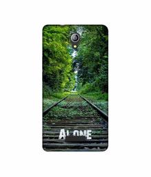 Amazon Brand - Solimo Designer Alone 3D Printed Hard Back Case Mobile Cover for Micromax Canvas Pace 4G Q416