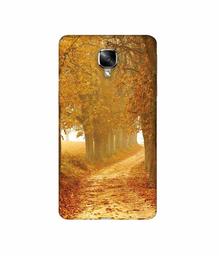 Amazon Brand - Solimo Designer Autumn Scene 3D Printed Hard Back Case Mobile Cover for OnePlus 3 / OnePlus 3T