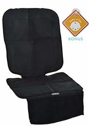 Alphabetz Deluxe Car Seat Protector with Full Padded Protection, Black