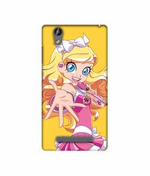 Amazon Brand - Solimo Designer Singing Girl Vector 3D Printed Hard Back Case Mobile Cover for Gionee F103