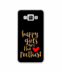 Amazon Brand - Solimo Designer Happy Girls are The Prettiest UV Printed Soft Back Case Mobile Cover for Samsung Galaxy A5