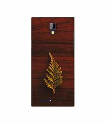 Amazon Brand - Solimo Designer Leaf on Wood 3D Printed Hard Back Case Mobile Cover for Micromax Canvas Xpress A99