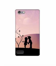 Amazon Brand - Solimo Designer Kiss-ing Couple 3D Printed Hard Back Case Mobile Cover for Oppo Neo 7