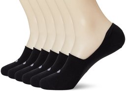 Kold Feet Men's Visual Athletic 6 Pairs No Show Socks Large Black