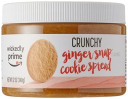 Wickedly Prime Ginger Snap Flavored Cookie Spread, Crunchy, 12 Ounce