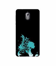 Amazon Brand - Solimo Designer Lady Vector N 3D Printed Hard Back Case Mobile Cover for Nokia 3.1