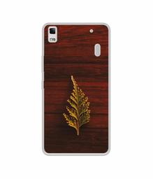 Amazon Brand - Solimo Designer Leaf on Wood UV Printed Soft Back Case Mobile Cover for Lenovo K3 Note / A7000