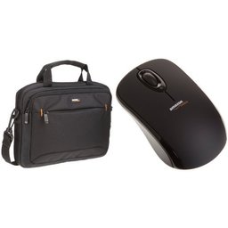 AmazonBasics - Borsa per tablet e portatile da 11.6 pollici e mouse wireless con microricevitore USB 2.0