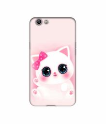 Amazon Brand - Solimo Designer Babby Kitty UV Printed Soft Back Case Mobile Cover for Oppo F1S