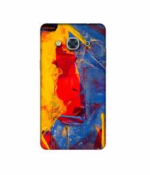 Amazon Brand - Solimo Designer Yellow and Dark Blue Canvas 3D Printed Hard Back Case Mobile Cover for Samsung Galaxy J3 Pro