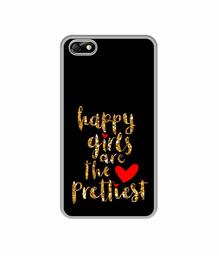 Amazon Brand - Solimo Designer Happy Girls are The Prettiest UV Printed Soft Back Case Mobile Cover for Huawei Honor 4X