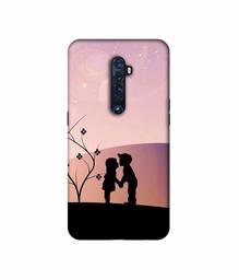 Amazon Brand - Solimo Designer Kiss-ing Couple 3D Printed Hard Back Case Mobile Cover for Oppo Reno 2