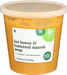 WHOLE FOODS MARKET Hot Honey & Butternut Squash Soup, 24 OZ