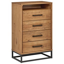 Amazon Brand – Rivet Eastport Industrial Wood Dresser, 30