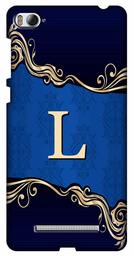 Amazon Brand - Solimo Designer Blue Pattern Alphabet-L 3D Printed Hard Back Case Mobile Cover for Xiaomi Mi 4i