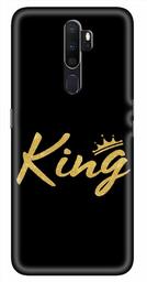 Amazon Brand - Solimo Designer King 3D Printed Hard Back Case Mobile Cover for Oppo A9 (2020)