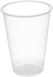 AmazonBasics Plastikbecher, transparent, 12OZ, farblos