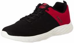 Amazon Brand - Symactive Men's Black/Red Running Shoes-10 UK (SYM-SS-024C)