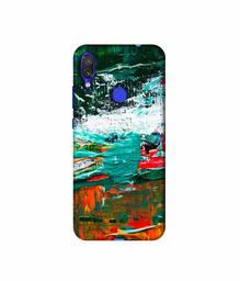 Amazon Brand - Solimo Designer Multicolor Glass Color 3D Printed Hard Back Case Mobile Cover for Xiaomi Redmi Note 7S