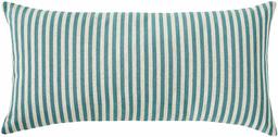 Amazon Brand – Ravenna Home Casual Striped Throw Pillow, 24 x 12 Inch, Teal