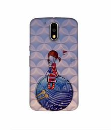 Amazon Brand - Solimo Designer Lady Vector Patternn 3D Printed Hard Back Case Mobile Cover for Motorola Moto G4 Plus