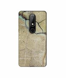 Amazon Brand - Solimo Designer Creaks on Wall 3D Printed Hard Back Case Mobile Cover for Nokia 6.1 Plus