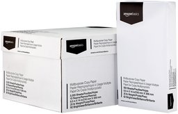 AmazonBasics Papel para copia, virgen, brillo 92, 9 kg, 21,6 x 35,6 cm, 500 hojas por resma, 10 resmas por cartón