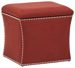 Amazon Brand – Stone & Beam Truve Modern Studded Ottoman, 19