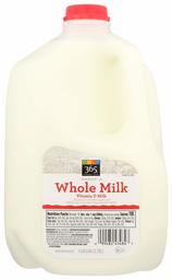 365 Whole Foods Market, Grade A Whole Milk, 128 Fl Oz (Packaging May Vary)