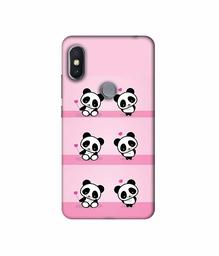 Amazon Brand - Solimo Designer Panda Pattern UV Printed Soft Back Case Mobile Cover for Mi Redmi Y2