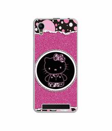 Amazon Brand - Solimo Designer Kitty with Glitter UV Printed Soft Back Case Mobile Cover for Mobiistar C1 Lite