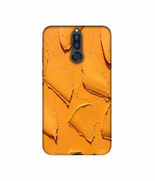 Amazon Brand - Solimo Designer Yellow Texture Wall 3D Printed Hard Back Case Mobile Cover for Huawei Honor 9i