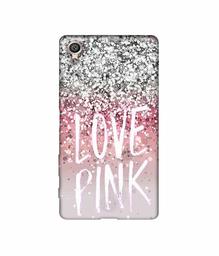 Amazon Brand - Solimo Designer Love Pink 3D Printed Hard Back Case Mobile Cover for Sony Xperia X