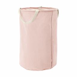 AmazonBasics Fabric Storage Bin - Tall Round, Dusty Pink