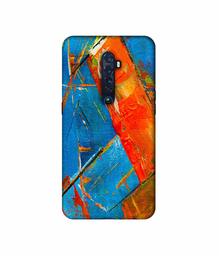 Amazon Brand - Solimo Designer Sky Blue and Orange Canvas 3D Printed Hard Back Case Mobile Cover for Oppo Reno 2