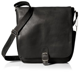 David King Men's Vertical Messenger, Black