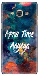 Amazon Brand - Solimo Designer Apna Time Ayega Design 3D Printed Hard Back Case Mobile Cover for Samsung Galaxy J3 Pro