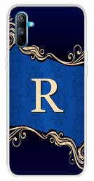 Amazon Brand - Solimo Designer Multicolor Blue Pattern Alphabet-R Printed Soft Back Case Mobile Cover for Realme C3