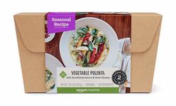 Amazon Meal Kits, Vegetable Polenta with Arrabbiata & Goat Cheese