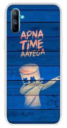 Amazon Brand - Solimo Designer Multicolor Apna Time Ayega Blue Design Printed Soft Back Case Mobile Cover for Realme C3