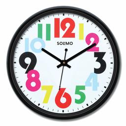 Amazon Brand - Solimo 12-inch Wall Clock - Vivid (Silent Movement)