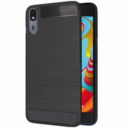 Amazon Brand - Solimo Protective Mobile Cover (Soft & Flexible Back Case) for Samsung Galaxy A2 Core (Black)