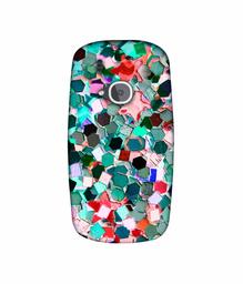 Amazon Brand - Solimo Designer Multicolor Stone 3D Printed Hard Back Case Mobile Cover for Nokia 3310