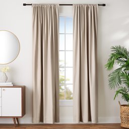 AmazonBasics Room Blackout Window Panel Curtains