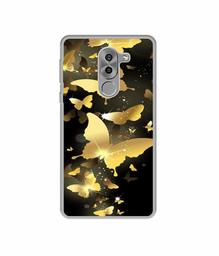 Amazon Brand - Solimo Designer Golden Butterfly Pattern UV Printed Soft Back Case Mobile Cover for Huawei Honor 6X