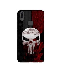 Amazon Brand - Solimo Designer Punisher Skull 3D Printed Hard Back Case Mobile Cover for Vivo V9 / V9 Pro