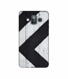 Amazon Brand - Solimo Designer Black Paint Texture on Wood 3D Printed Hard Back Case Mobile Cover for Samsung Galaxy J7 Duo