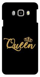 Amazon Brand - Solimo Designer Queen 3D Printed Hard Back Case Mobile Cover for Samsung Galaxy J7 (2016)