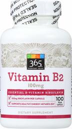 365 Everyday Value, Vitamin B2 100mg, 100 ct