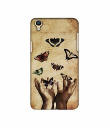 Amazon Brand - Solimo Designer Butterflies 3D Printed Hard Back Case Mobile Cover for Oppo F1 Plus